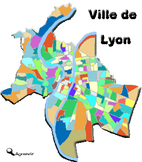 Les 57 Quartiers de la Préfecture de Lyon
