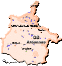 Préfectures & Chefs-lieux du Département des Ardennes dans la Région Champagne-Ardenne