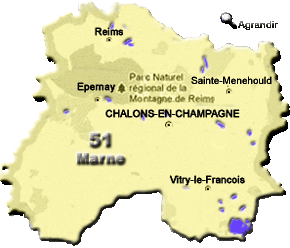 Préfectures & Chefs-lieux du Département de la Marne dans la Région Champagne-Ardenne
