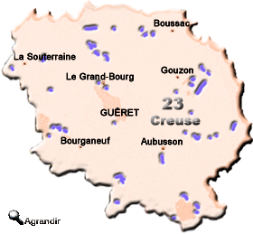 Préfectures & Chefs-lieux du Département de la Creuse dans la Région Limousin