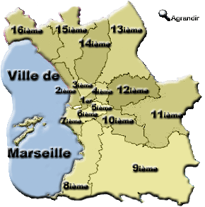 Préfecture de Marseille , située dans le département du Territoire des Bouches du Rhône