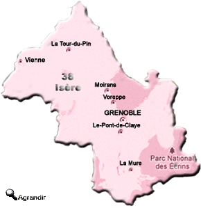Préfectures & Chefs-Lieux du département de l'Isère